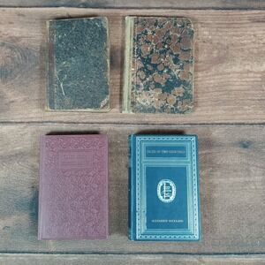 Antique Vintage Book Collection Set Theophile Gautier Tales of Two Countries